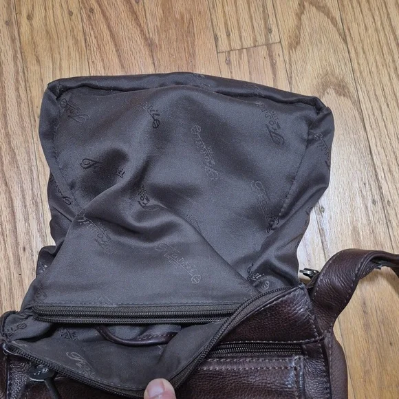 Vintage Fossil Brown Pebbled Leather Morgan Crossbody Purse Gently Loved - Picture 11 of 16